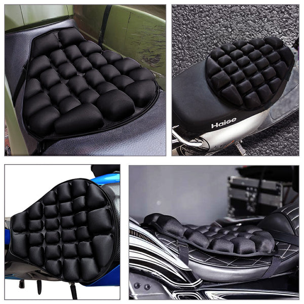 Air Motorcycle Seat Cushion for Cruiser Touring Saddles Shock Absorption –  SEAMETAL