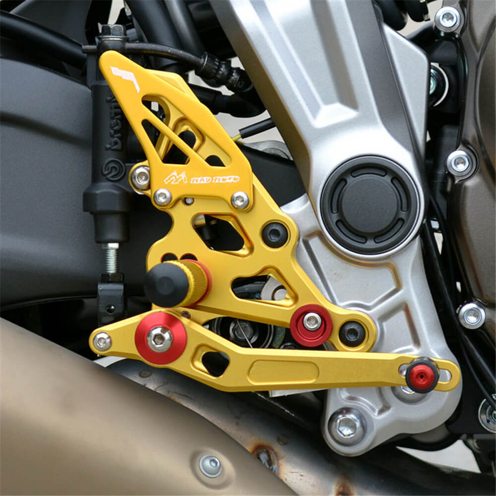 Rearsets Foot Pegs CNC Motorcycle Accessories Adjustable Rear Set FootPegs For Yamaha FZ07 MT07 2014-2017