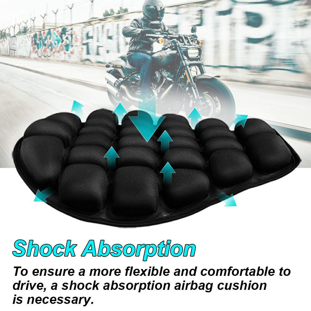Motorcycle Seat Cushion 3d Air Cushion Pad With Bandages Fixed 14.76 X  14.17&; Pressure Relief Ride For Cruiser Touring Saddles - Motorcycle Seat  Cushions - AliExpress