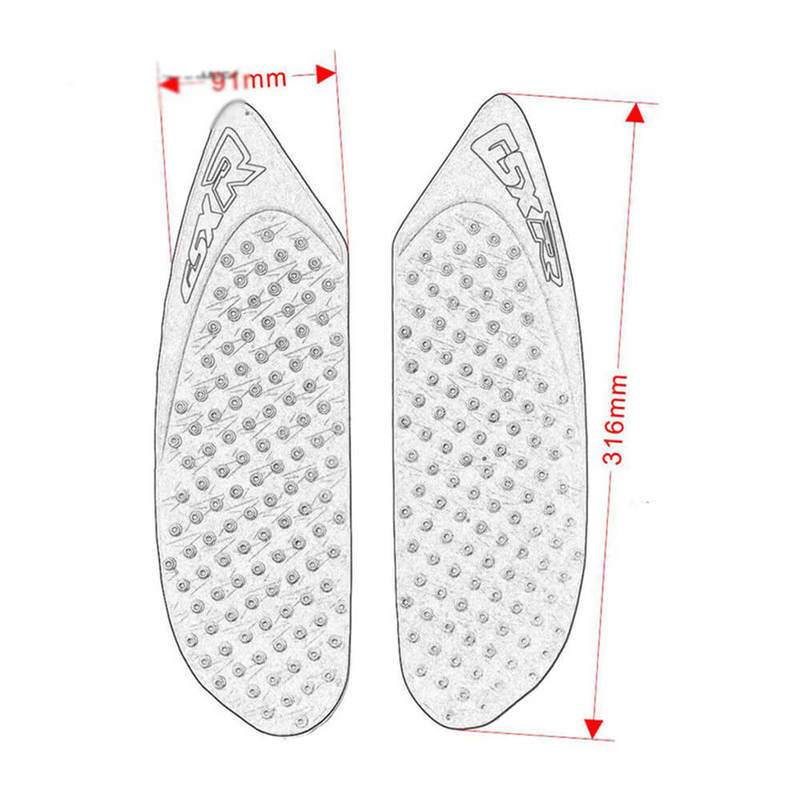 Motorcycle Waterproof Rubber 3D Fuel Gas Tank Side Pad Cover Knee Protection For Suzuki GSXR600 750 K8 2008 2009 2010