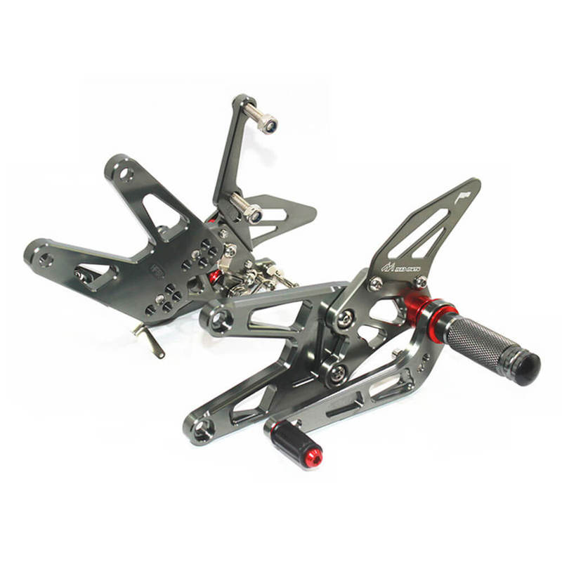 Rearsets Foot Pegs CNC Motorcycle Accessories Adjustable Rear Set FootPegs For Yamaha YZF R6 2003-2005 YZF-R6S 2006-2009