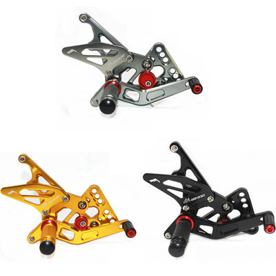 Rearsets Foot Pegs CNC Motorcycle Accessories Adjustable Rear Set FootPegs For Suzuki GSXR1000 2005-2006