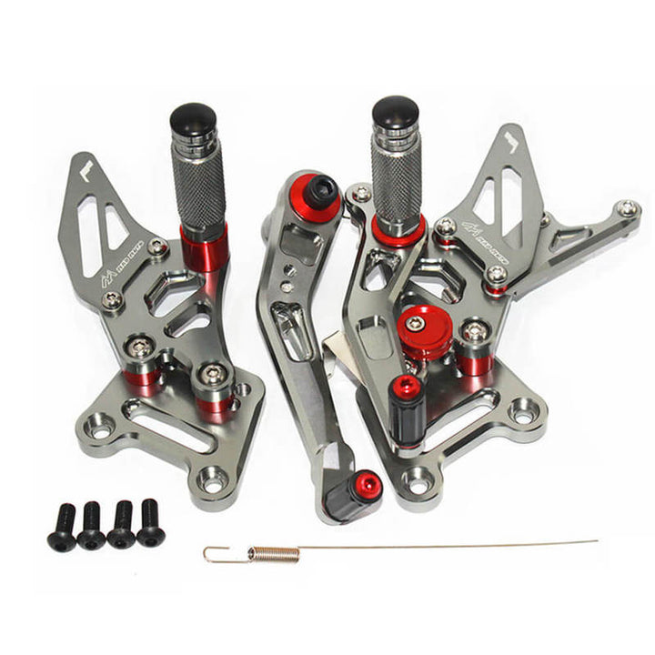 Rearsets Foot Pegs CNC Motorcycle Accessories Adjustable Rear Set FootPegs For Suzuki GSXR1000 2017-2018