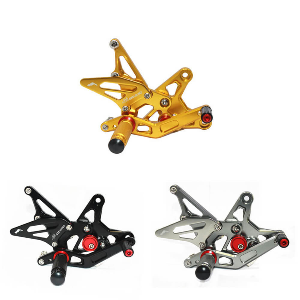 Rearsets Foot Pegs CNC Motorcycle Accessories Adjustable Rear Set FootPegs For Kawasaki ZX6R 2009-2017 ZX636 2013-2017