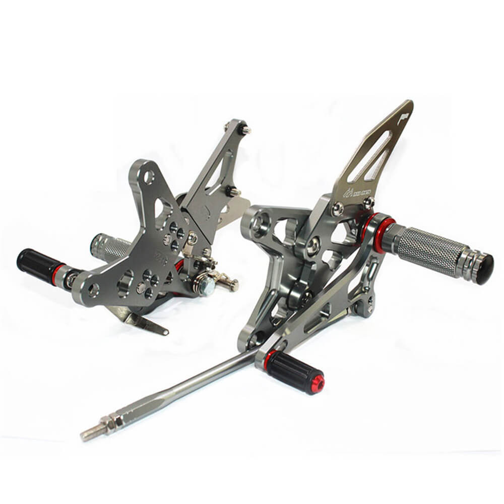 Rearsets Foot Pegs CNC Motorcycle Accessories Adjustable Rear Set FootPegs For Kawasaki ZX6R 2009-2017 ZX636 2013-2017