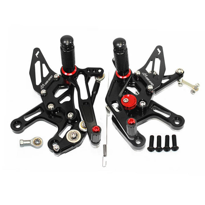 Rearsets Foot Pegs CNC Motorcycle Accessories Adjustable Rear Set FootPegs For Kawasaki ZX10R 2016 2017