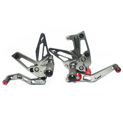 Rearsets Foot Pegs CNC Motorcycle Accessories Adjustable Rear Set FootPegs For Triumph Speed Triple 1050 2011-2014