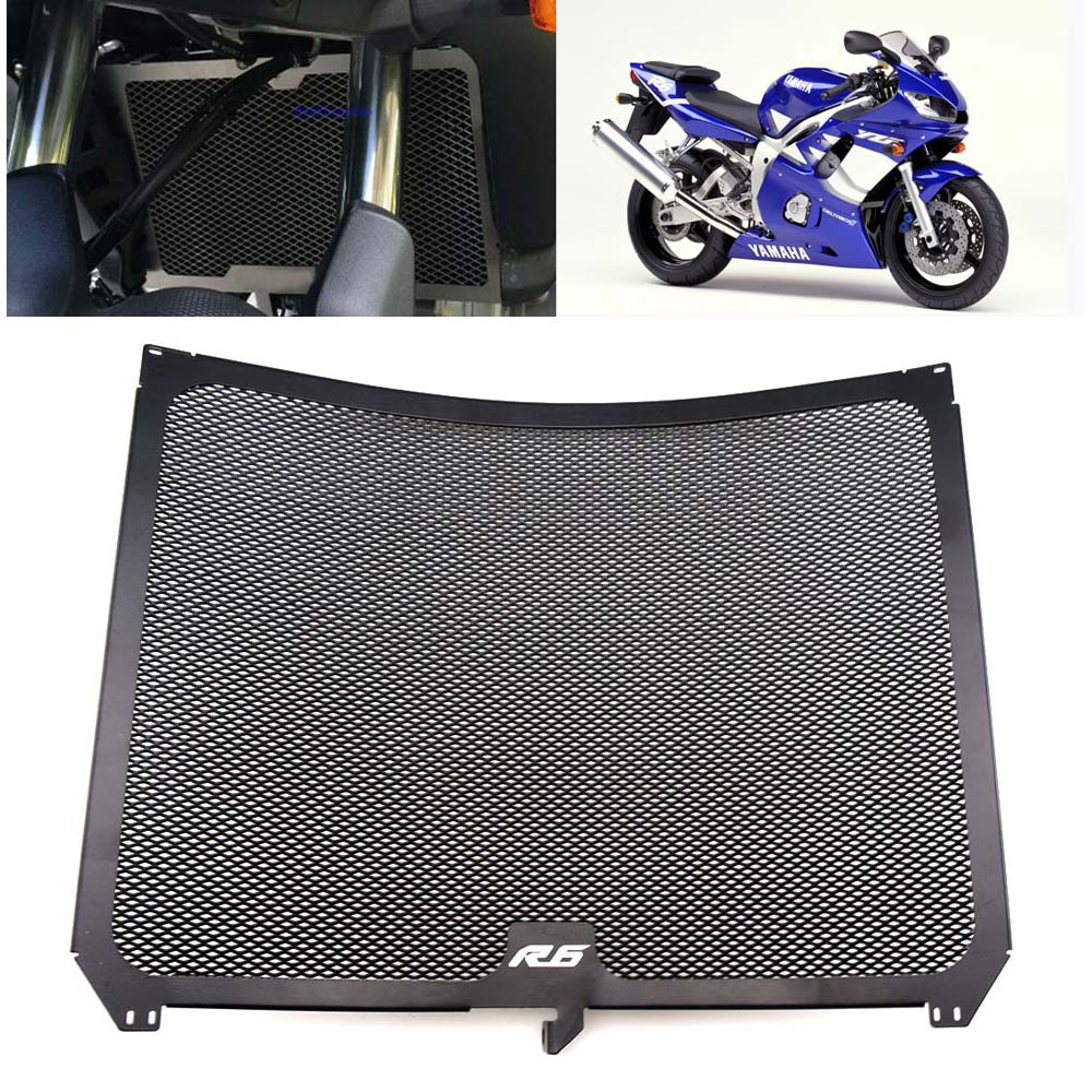 Motorcycle Stainless Steel Radiator Guard Cover Protection Grille Fit For Yamaha YZF-R6 2017-2020