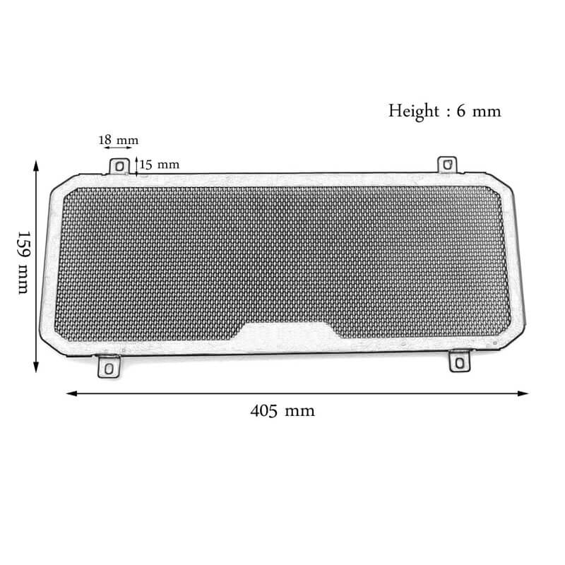 Motorcycle Stainless Steel Radiator Guard Cover Protection Grille For Kawasaki Ninja 650 2017-2020 Z650 2017-2018