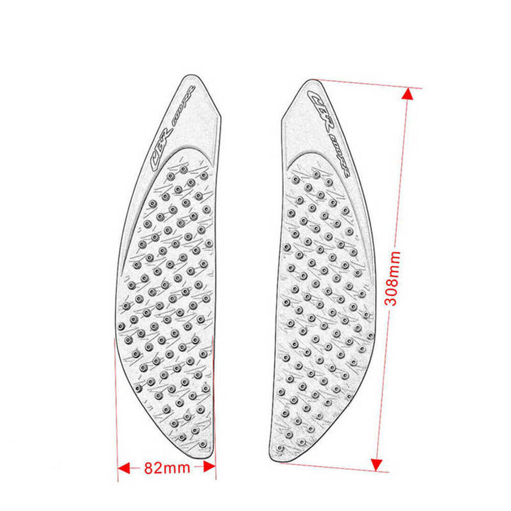 Motorcycle Waterproof Rubber 3D Fuel Gas Tank Side Pad Cover Knee Protection For Honda CBR600RR 2007 2008 2009 2010 2011 2012