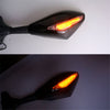 Motorcycle Blinker LED Turn Signals Rearview Side Mirror Fit For Honda Kawasaki Suzuki Yamaha Ducati