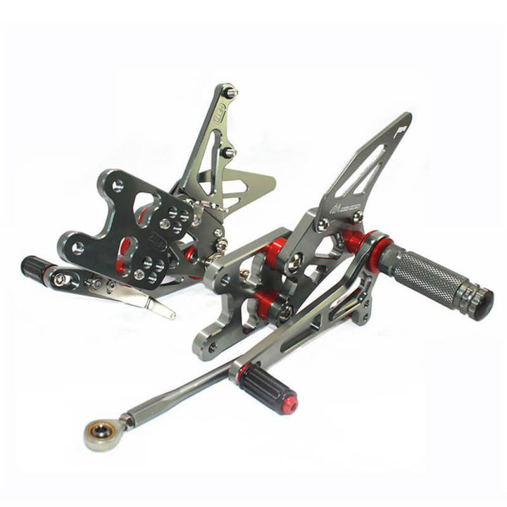 Rearsets Foot Pegs CNC Motorcycle Accessories Adjustable Rear Set FootPegs For Suzuki GSXR1000 2007-2008