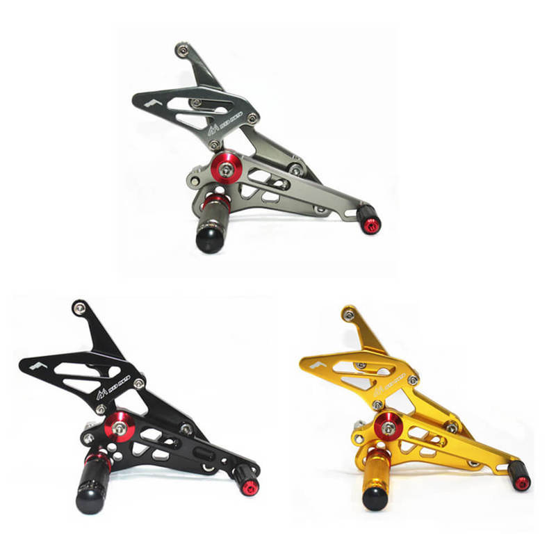 Rearsets Foot Pegs CNC Motorcycle Accessories Adjustable Rear Set FootPegs For Suzuki GSXR1000 2009-2016