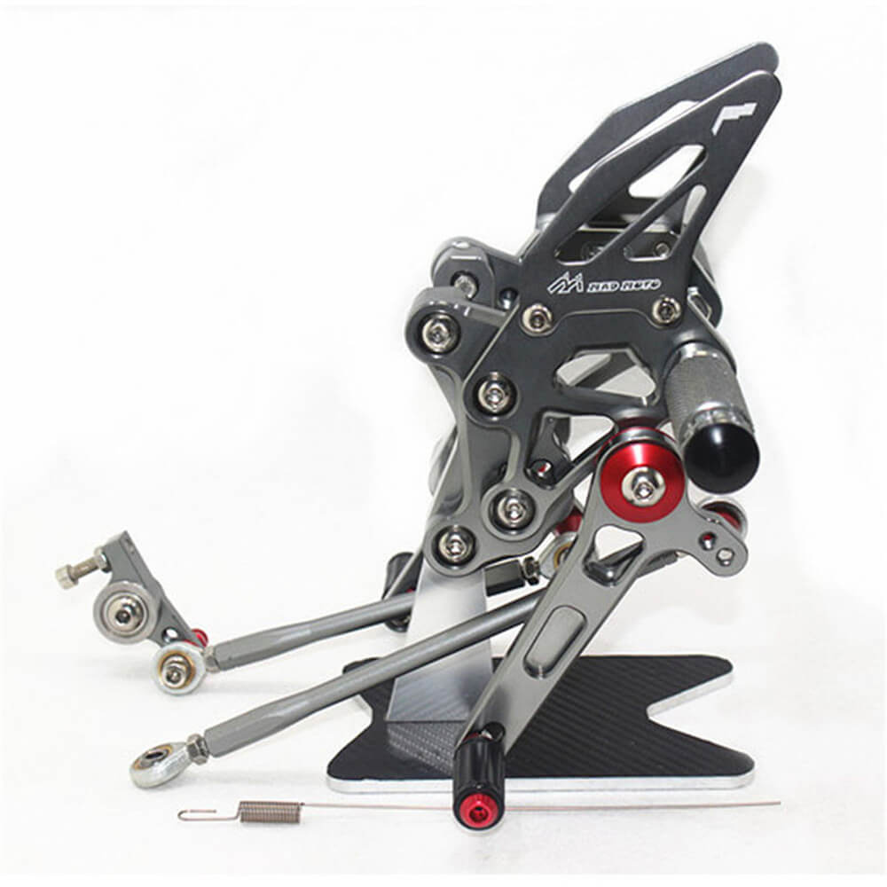 Rearsets Foot Pegs CNC Motorcycle Accessories Adjustable Rear Set FootPegs For Ducati 1098 1098S 2007-2008 1098R 2008-2009 1198 2009-2011 848 2008-2010 848 EVO 2011-2013