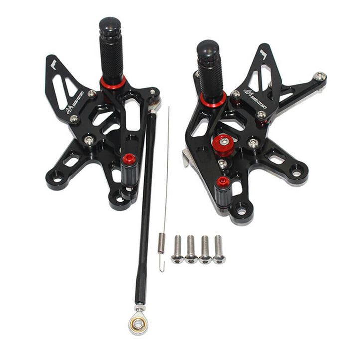 Rearsets Foot Pegs CNC Motorcycle Accessories Adjustable Rear Set FootPegs For Kawasaki ZX10R 2006-2007