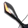 Motorcycle Blinker LED Turn Signals Rearview Side Mirror Fit For Honda Kawasaki Suzuki Yamaha Ducati