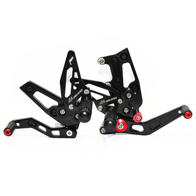 Rearsets Foot Pegs CNC Motorcycle Accessories Adjustable Rear Set FootPegs For Triumph Speed Triple 1050 2011-2014