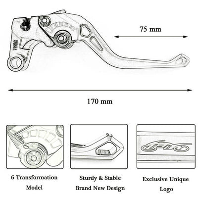 CNC Aluminum Motorcycle Clutch Brake Lever For KAWASAKI H2 H2R 2015-2018