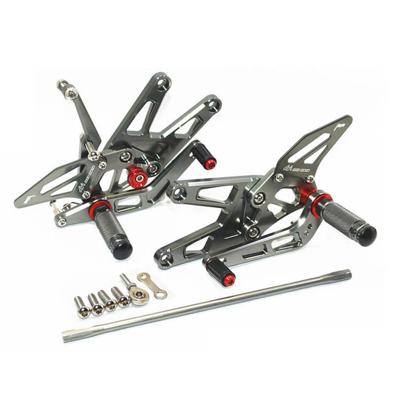 Rearsets Foot Pegs CNC Motorcycle Accessories Adjustable Rear Set FootPegs For Yamaha YZF R6 2003-2005 YZF-R6S 2006-2009