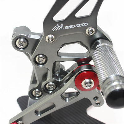 Rearsets Foot Pegs CNC Motorcycle Accessories Adjustable Rear Set FootPegs For Ducati 1098 1098S 2007-2008 1098R 2008-2009 1198 2009-2011 848 2008-2010 848 EVO 2011-2013