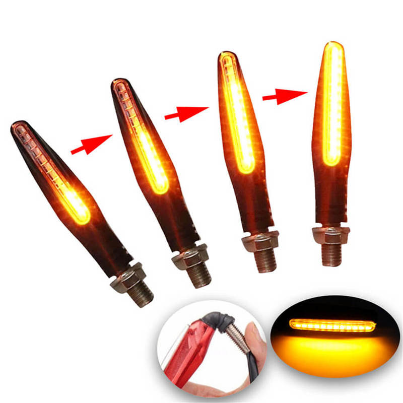 4pcs motorcycle indicator flashing light flashing light universal amber