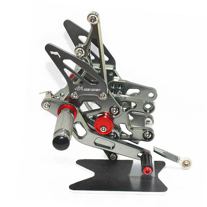 Rearsets Foot Pegs CNC Motorcycle Accessories Adjustable Rear Set FootPegs For Kawasaki ZX10R 2004-2005