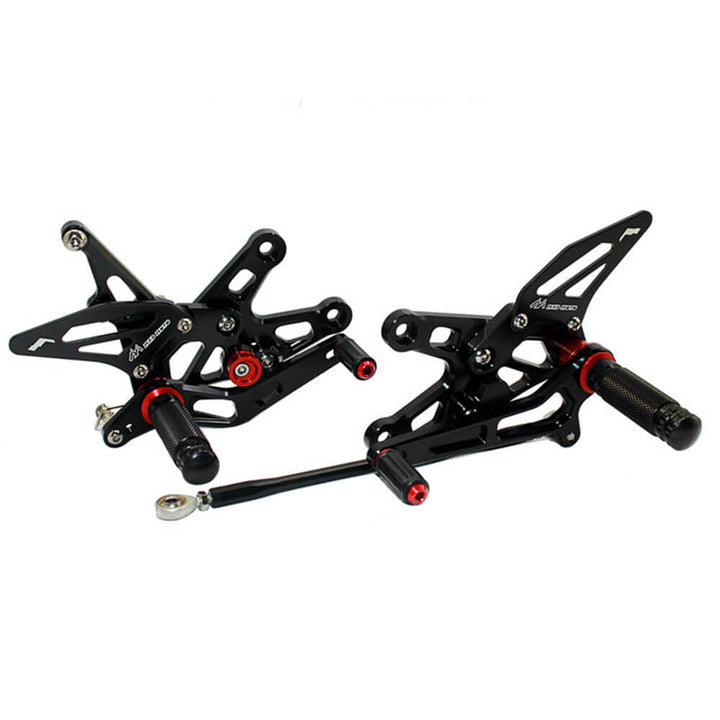 Rearsets Foot Pegs CNC Motorcycle Accessories Adjustable Rear Set FootPegs For Kawasaki ZX10R 2006-2007