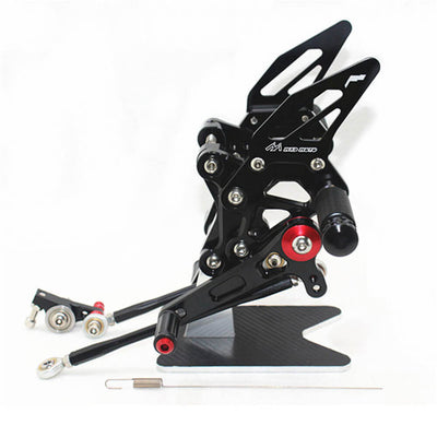 Rearsets Foot Pegs CNC Motorcycle Accessories Adjustable Rear Set FootPegs For Ducati 1098 1098S 2007-2008 1098R 2008-2009 1198 2009-2011 848 2008-2010 848 EVO 2011-2013