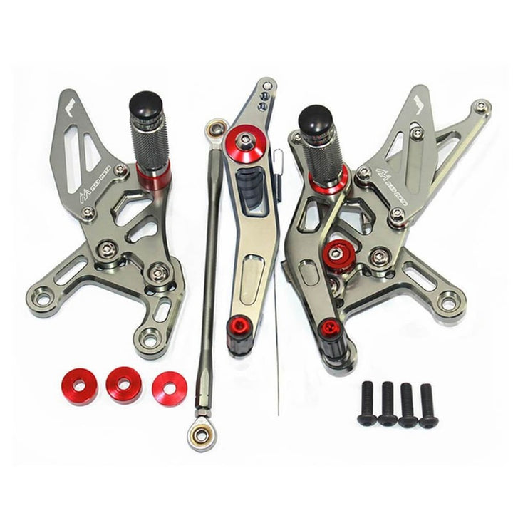 Rearsets Foot Pegs CNC Motorcycle Accessories Adjustable Rear Set FootPegs For Yamaha YZF R1 2009-2014