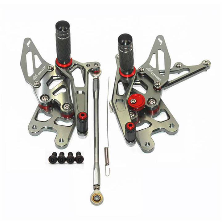 Rearsets Foot Pegs CNC Motorcycle Accessories Adjustable Rear Set FootPegs For Suzuki GSXR1000 2007-2008