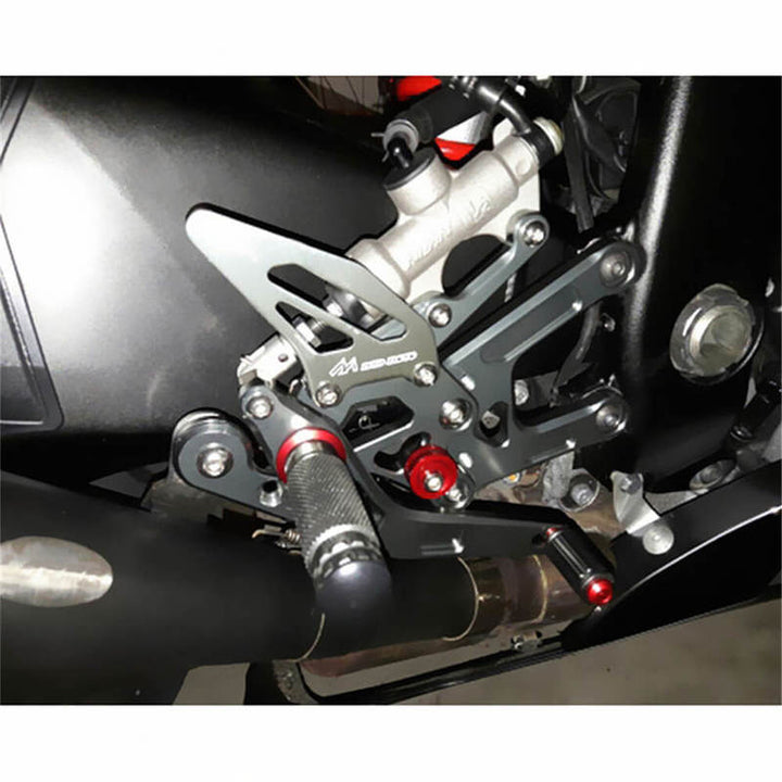 Rearsets Foot Pegs CNC Motorcycle Accessories Adjustable Rear Set FootPegs For Yamaha YZF R6 2006-2016