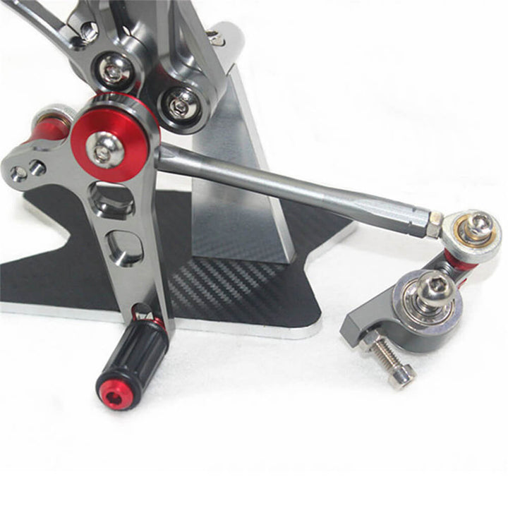 Rearsets Foot Pegs CNC Motorcycle Accessories Adjustable Rear Set FootPegs For Ducati 1098 1098S 2007-2008 1098R 2008-2009 1198 2009-2011 848 2008-2010 848 EVO 2011-2013