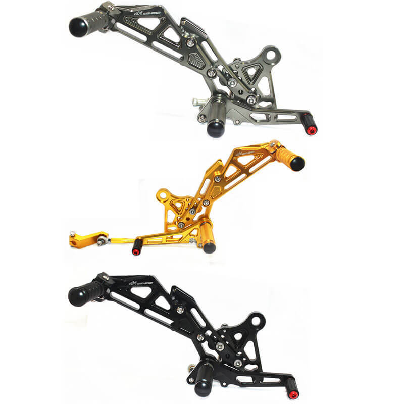 Rearsets Foot Pegs CNC Motorcycle Accessories Adjustable Rear Set FootPegs For Honda GROM MSX125 2013-2015