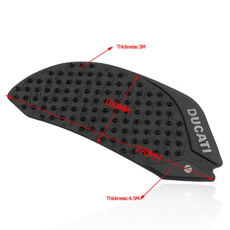 Motorcycle Waterproof Rubber 3D Fuel Gas Tank Side Pad Cover Knee Protection For Ducati 899 959 1099 1199 Panigale 2013-016