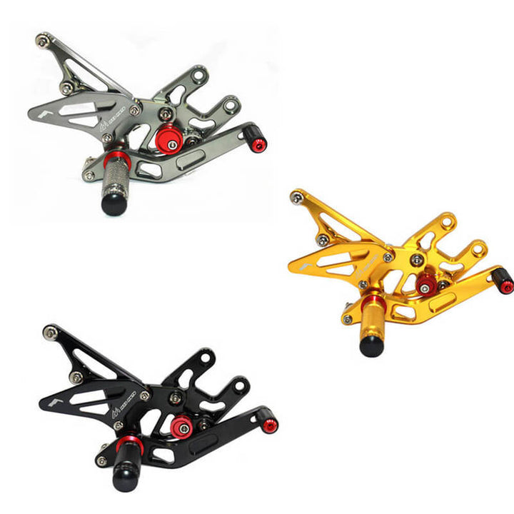 Rearsets Foot Pegs CNC Motorcycle Accessories Adjustable Rear Set FootPegs For Kawasaki ZX10R 2004-2005