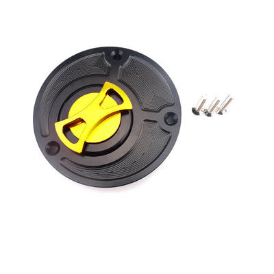 CNC Aluminum Billet Keyless Twist off Gas Fuel Tank Cap Cover For Yamaha TDM 850 91-99 / TDM 900 02-14 / BT 1100 / YZF R125 08-17