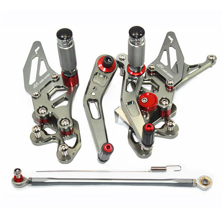 Rearsets Foot Pegs CNC Motorcycle Accessories Adjustable Rear Set FootPegs For Suzuki GSXR600 GSXR750 2006-2010