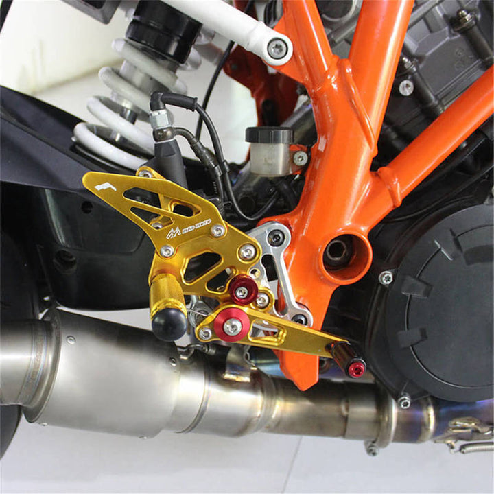 Rearsets Foot Pegs CNC Motorcycle Accessories Adjustable Rear Set FootPegs For KTM 1290 SUPER DUKE R 2014-2017