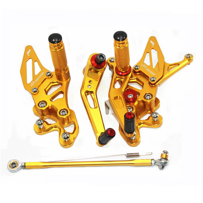 Rearsets Foot Pegs CNC Motorcycle Accessories Adjustable Rear Set FootPegs For Suzuki GSXR600 GSXR750 2006-2010