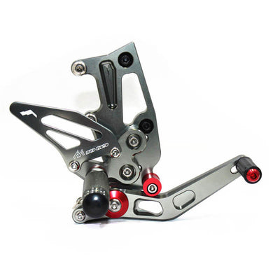 Rearsets Foot Pegs CNC Motorcycle Accessories Adjustable Rear Set FootPegs For Triumph Speed Triple 1050 2011-2014