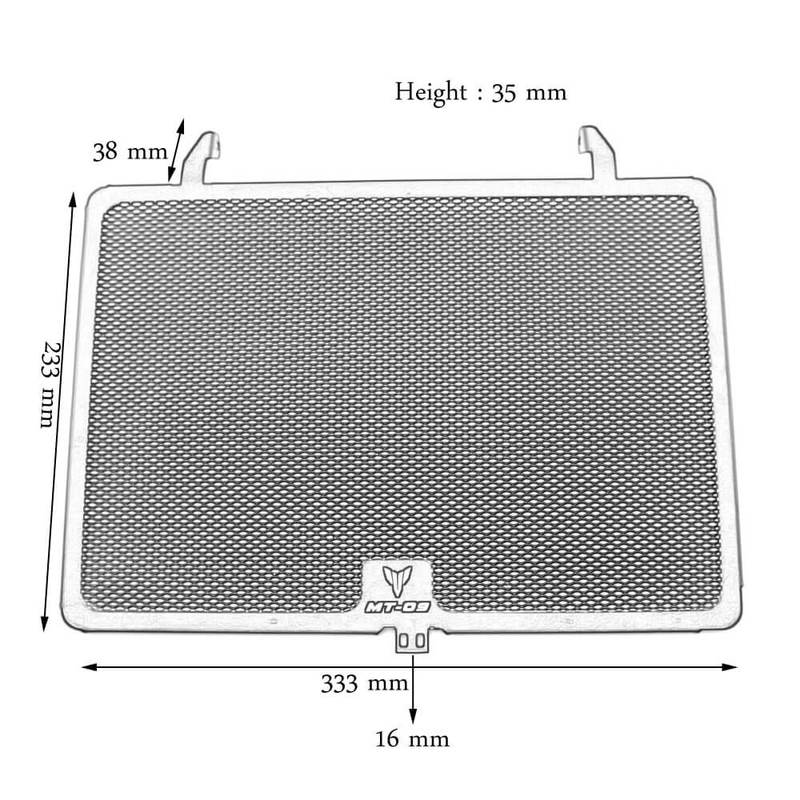 Stainless Steel Motorcycle Radiator Grille Guard Cover Protection Fit For Yamaha MT-09 13-20 MT-09 Sport Tracker 15-16 MT-09 Street Rally 15-16 MT-09 Tracer (FJ-09)15-18 FZ-09 13-18 XSR900 16-20