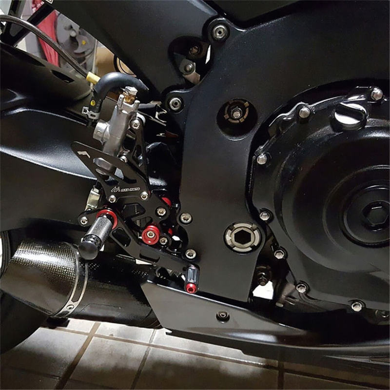 Rearsets Foot Pegs CNC Motorcycle Accessories Adjustable Rear Set FootPegs For Suzuki GSXR600 GSXR750 2006-2010