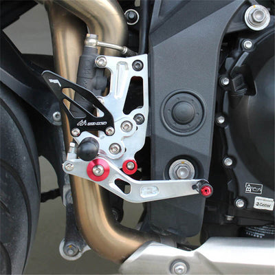 Rearsets Foot Pegs CNC Motorcycle Accessories Adjustable Rear Set FootPegs For Triumph Speed Triple 1050 2011-2014