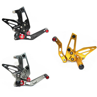 Rearsets Foot Pegs CNC Motorcycle Accessories Adjustable Rear Set FootPegs For Triumph Speed Triple 1050 2011-2014