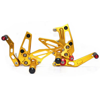 Rearsets Foot Pegs CNC Motorcycle Accessories Adjustable Rear Set FootPegs For Triumph Speed Triple 1050 2011-2014