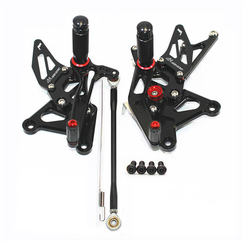 Rearsets Foot Pegs CNC Motorcycle Accessories Adjustable Rear Set FootPegs For Kawasaki ZX636 ZX6R 2005-2006