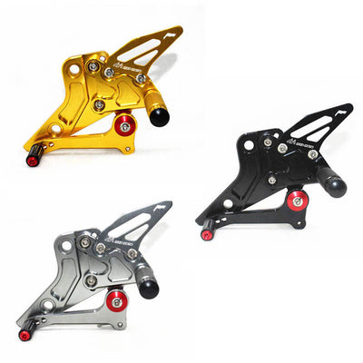 Rearsets Foot Pegs CNC Motorcycle Accessories Adjustable Rear Set FootPegs For Kawasaki Z800 2013-2016