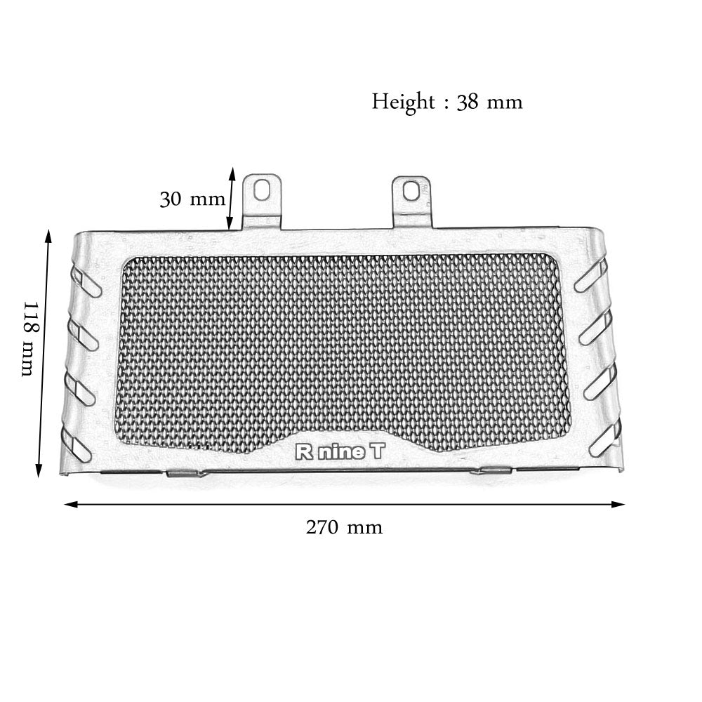 Stainless Steel Motorcycle Radiator Guard Cover Protection Grille Fit For BMW R nine T 2014-2018