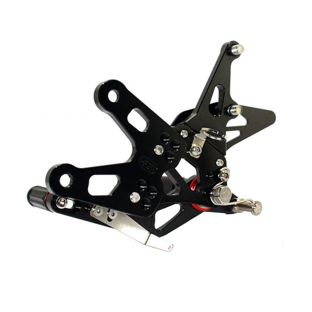 Rearsets Foot Pegs CNC Motorcycle Accessories Adjustable Rear Set FootPegs For Kawasaki ZX10R 2006-2007